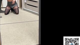 Risky Public Sex in Furniture Shop - Blowjob and Cum in Mouth !