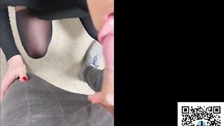 Risky Public Sex in Furniture Shop - Blowjob and Cum in Mouth !