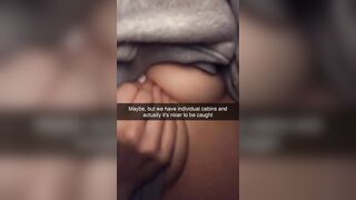 Cheerleader fucks classmate on Snapchat