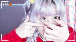 ???? DIAMOND GRAY + ????????Shopee eye contact lenses ???????? + ???? 私はとてもかわいいと感じます ????????