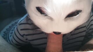 My beautifull silverfox gives me sensual blowjob and take my load to her mouth...