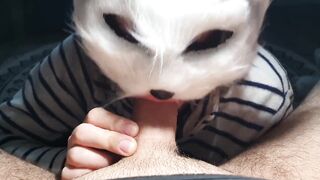 My beautifull silverfox gives me sensual blowjob and take my load to her mouth...