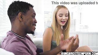 Maria Kazi catches her black stepdad masturbating