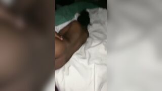 Condom broke ebony creampie