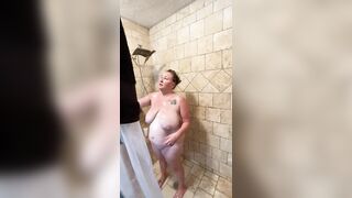 Nikki Boxer caught showering