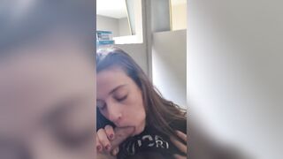 POV blowjob New girl at work gets her perfect tits covered in cum by the boss! - Say10zwhores