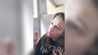 POV blowjob New girl at work gets her perfect tits covered in cum by the boss! - Say10zwhores