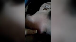 Cheating wife sucking my cock