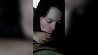 Cheating wife sucking my cock