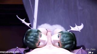 Morrigan Aensland Blowjob 3D Uncensored Hentai XXX