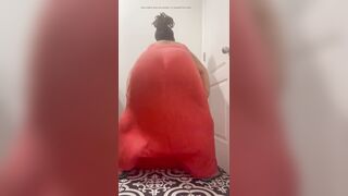 Late night practice ass shaking boredom- bounce small ass