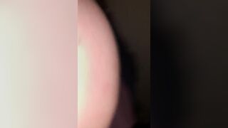 Fucking a Crazy Anal Plug Creamy Black