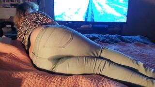 ⭐ New! Kinky Girlfriend Pisses Her Jeans watching TV