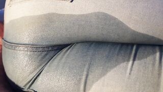 ⭐ New! Kinky Girlfriend Pisses Her Jeans watching TV