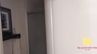 CUCKOLD LISTENS AS WIFE SUCKS & FUCKS GUY IN SHOWER!