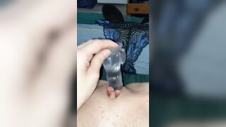 Masturbating with my new dildo!