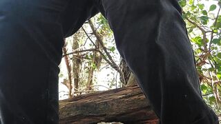 Playing with Pussy out in the Woods