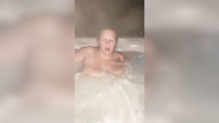 Wife cumming in the Jacuzzi