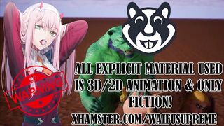 Alien Reptilian Breeds Slave White Girl - 3D Animation