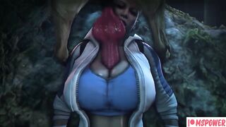 Cassie Cage Monster Dog Titjob