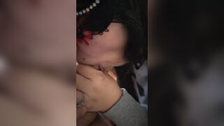 Latina loves to swallows cum