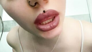 POV asmr licking and big tits