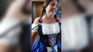 Oktoberfest Waitress is Ready to Suck and Please you