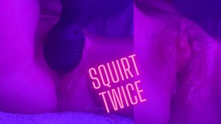 ASMR Wanna Listen To The Sound Of My Dripping Wet Pussy When I Squirt and Gush Cum Twice!!