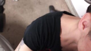 Grunge GF Garage POV Blowjob Facial PREVIEW