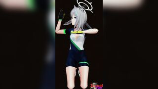 MMD-B Tall BluArc Time Moment bike-N - Emerald Suit Color Edit Smixix