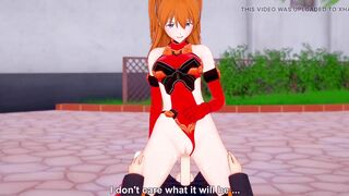 Asuka Cowgirl : Neon Genesis Evangelion Hentai Parody