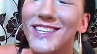 Facial blasted into her face