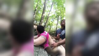 Getting bent over in the woods!!