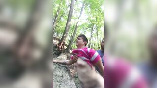 Getting bent over in the woods!!