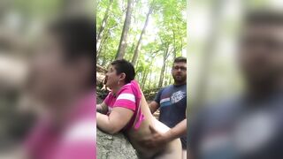 Getting bent over in the woods!!