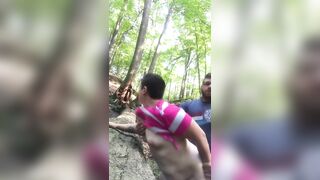 Getting bent over in the woods!!