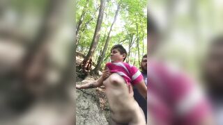 Getting bent over in the woods!!