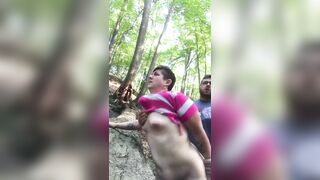 Getting bent over in the woods!!