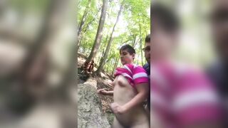 Getting bent over in the woods!!