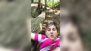 Getting bent over in the woods!!