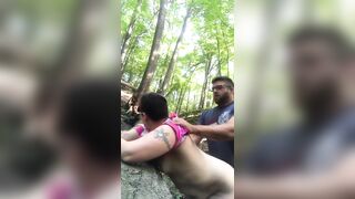 Getting bent over in the woods!!