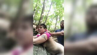 Getting bent over in the woods!!