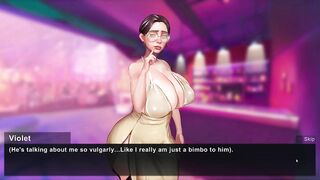 Taffy Tales [UberPie] a girl in a chic dress and big breasts makes a blowjob in a dirty alley