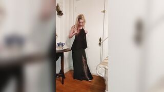 Undressing and Masturbation Fetish, Top n Long Skirt in Dtown