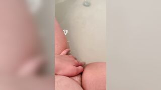 Masturbating in bath