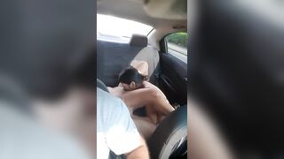 I lick my stepsister's pussy in my stepfather's car.