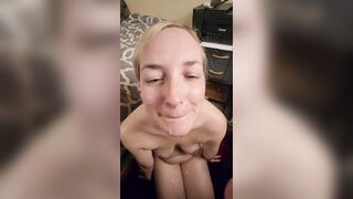 Mama_Foxx94 - Sucking a hard cock and getting covered in cum!