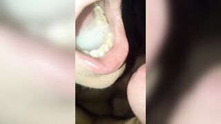 eating my classmate's cock until I take all his cum in my mouth