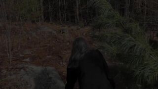 Sub Sarah Ordered to Masturbate in the Woods