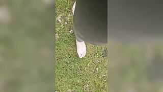 My first walk at wet grass with barefeet this year.